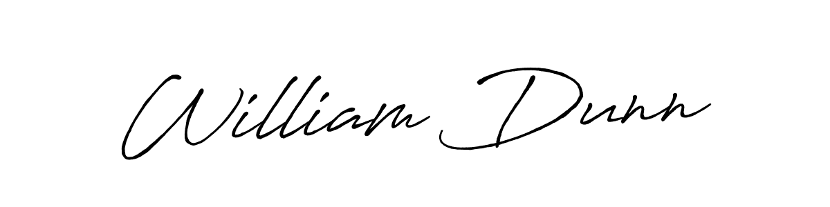 How to make William Dunn name signature. Use Antro_Vectra_Bolder style for creating short signs online. This is the latest handwritten sign. William Dunn signature style 7 images and pictures png