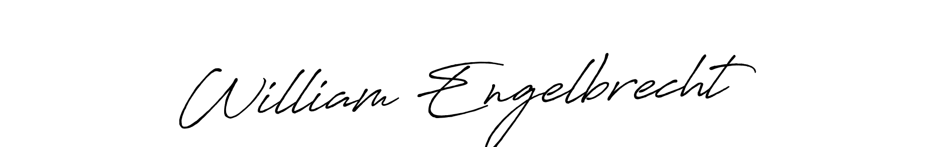 Create a beautiful signature design for name William Engelbrecht. With this signature (Antro_Vectra_Bolder) fonts, you can make a handwritten signature for free. William Engelbrecht signature style 7 images and pictures png