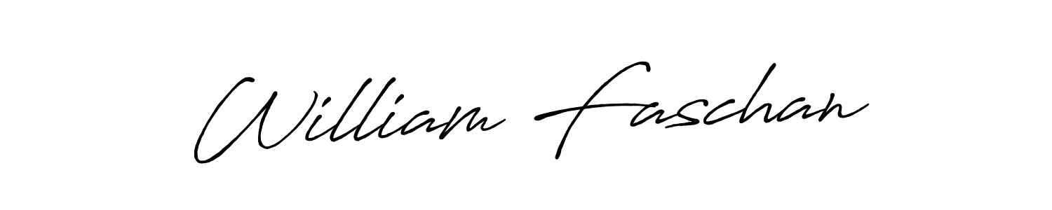 Similarly Antro_Vectra_Bolder is the best handwritten signature design. Signature creator online .You can use it as an online autograph creator for name William Faschan. William Faschan signature style 7 images and pictures png