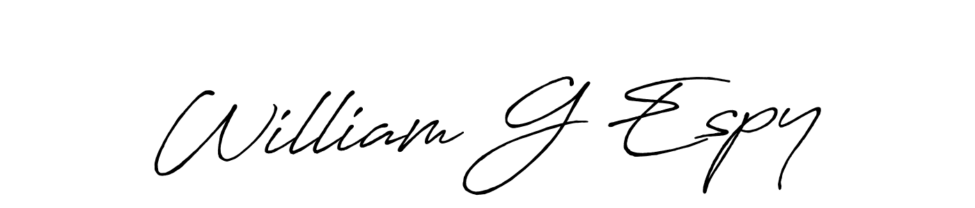 Also we have William G Espy name is the best signature style. Create professional handwritten signature collection using Antro_Vectra_Bolder autograph style. William G Espy signature style 7 images and pictures png
