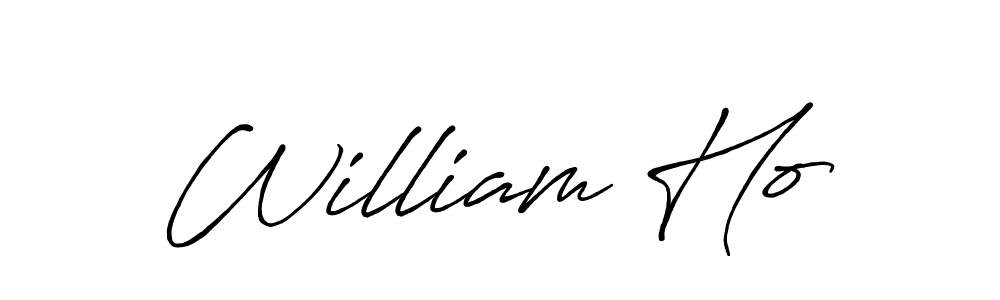 How to make William Ho name signature. Use Antro_Vectra_Bolder style for creating short signs online. This is the latest handwritten sign. William Ho signature style 7 images and pictures png