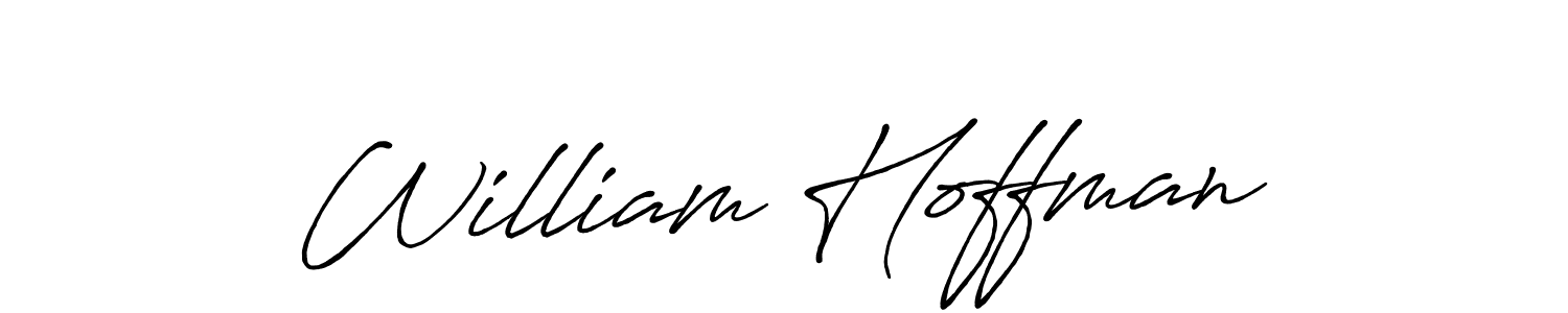 How to make William Hoffman name signature. Use Antro_Vectra_Bolder style for creating short signs online. This is the latest handwritten sign. William Hoffman signature style 7 images and pictures png