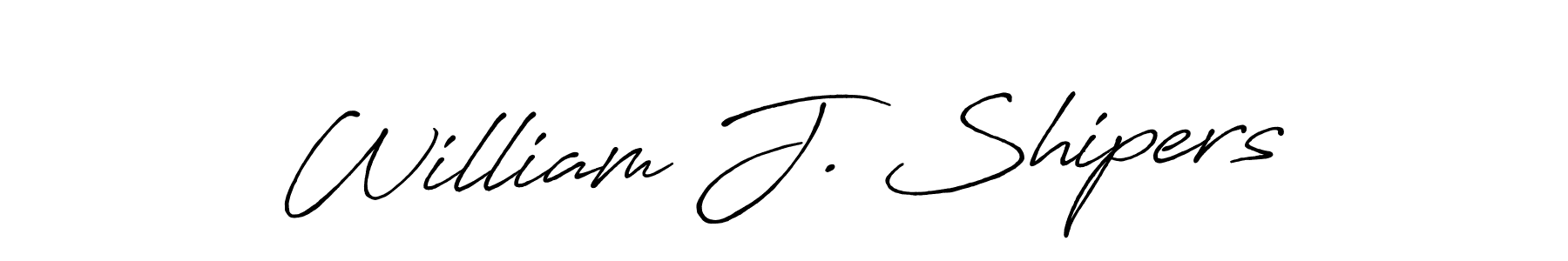 Make a beautiful signature design for name William J. Shipers. Use this online signature maker to create a handwritten signature for free. William J. Shipers signature style 7 images and pictures png