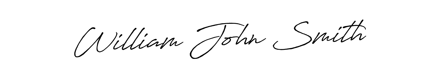 The best way (Antro_Vectra_Bolder) to make a short signature is to pick only two or three words in your name. The name William John Smith include a total of six letters. For converting this name. William John Smith signature style 7 images and pictures png