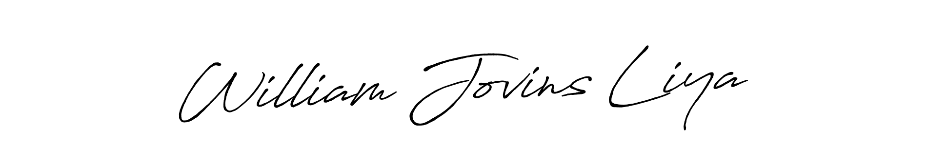 How to make William Jovins Liya signature? Antro_Vectra_Bolder is a professional autograph style. Create handwritten signature for William Jovins Liya name. William Jovins Liya signature style 7 images and pictures png