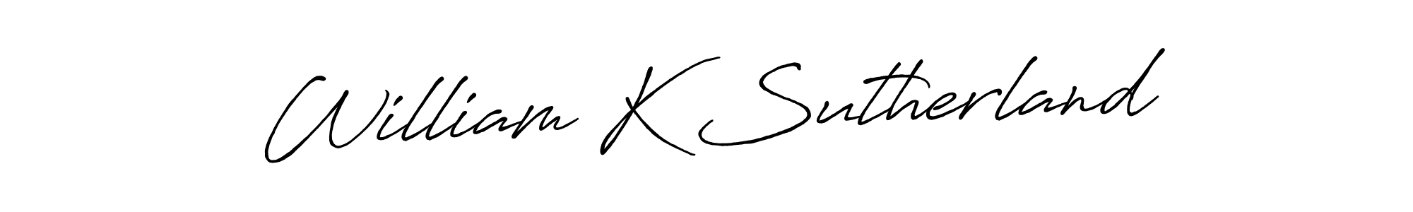 Use a signature maker to create a handwritten signature online. With this signature software, you can design (Antro_Vectra_Bolder) your own signature for name William K Sutherland. William K Sutherland signature style 7 images and pictures png
