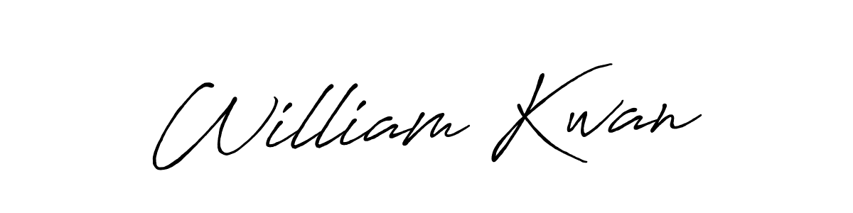 How to make William Kwan name signature. Use Antro_Vectra_Bolder style for creating short signs online. This is the latest handwritten sign. William Kwan signature style 7 images and pictures png