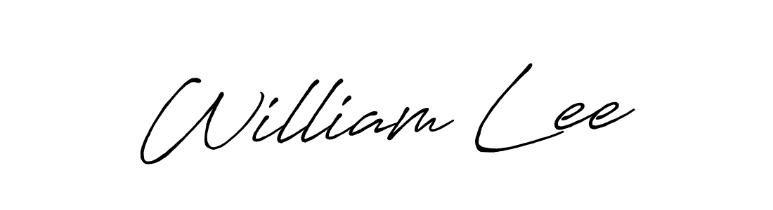 Create a beautiful signature design for name William Lee. With this signature (Antro_Vectra_Bolder) fonts, you can make a handwritten signature for free. William Lee signature style 7 images and pictures png