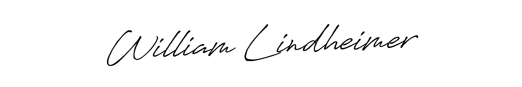 Design your own signature with our free online signature maker. With this signature software, you can create a handwritten (Antro_Vectra_Bolder) signature for name William Lindheimer. William Lindheimer signature style 7 images and pictures png