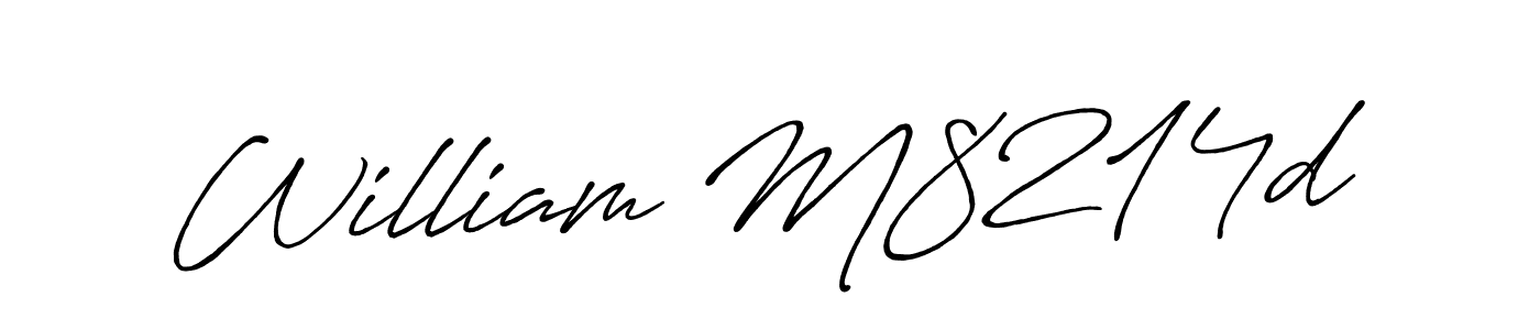 Design your own signature with our free online signature maker. With this signature software, you can create a handwritten (Antro_Vectra_Bolder) signature for name William M8214d. William M8214d signature style 7 images and pictures png