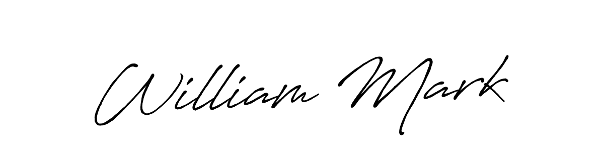 William Mark stylish signature style. Best Handwritten Sign (Antro_Vectra_Bolder) for my name. Handwritten Signature Collection Ideas for my name William Mark. William Mark signature style 7 images and pictures png