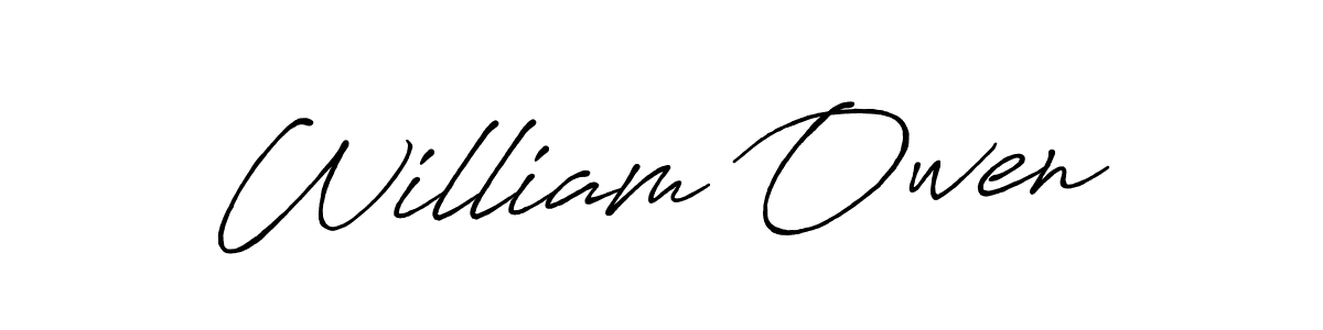 William Owen stylish signature style. Best Handwritten Sign (Antro_Vectra_Bolder) for my name. Handwritten Signature Collection Ideas for my name William Owen. William Owen signature style 7 images and pictures png