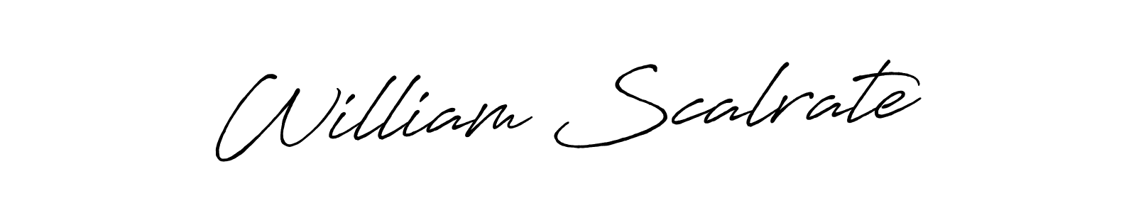 Use a signature maker to create a handwritten signature online. With this signature software, you can design (Antro_Vectra_Bolder) your own signature for name William Scalrate. William Scalrate signature style 7 images and pictures png