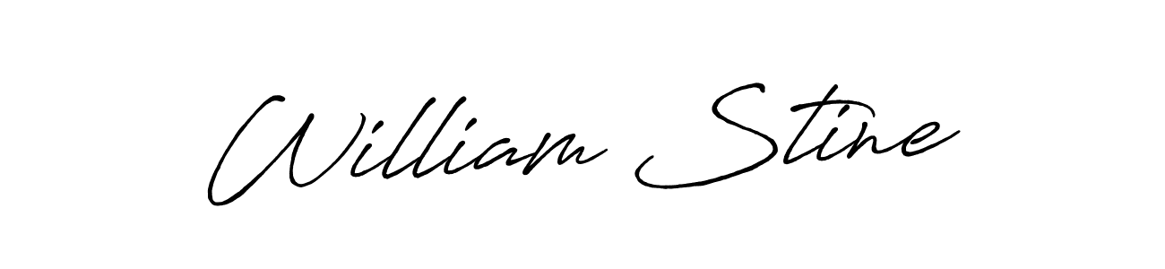 Make a short William Stine signature style. Manage your documents anywhere anytime using Antro_Vectra_Bolder. Create and add eSignatures, submit forms, share and send files easily. William Stine signature style 7 images and pictures png