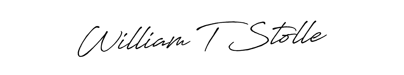 Make a beautiful signature design for name William T Stolle. With this signature (Antro_Vectra_Bolder) style, you can create a handwritten signature for free. William T Stolle signature style 7 images and pictures png