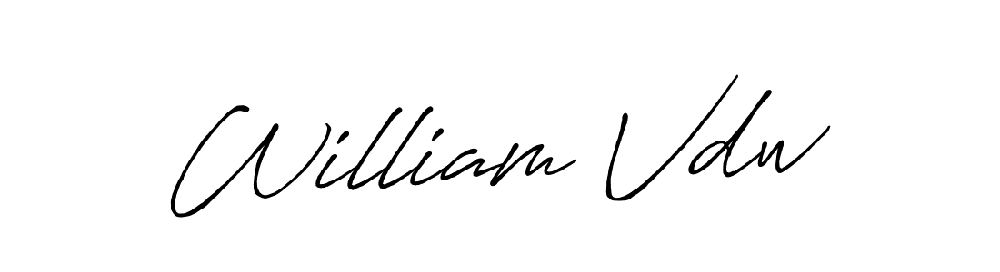 William Vdw stylish signature style. Best Handwritten Sign (Antro_Vectra_Bolder) for my name. Handwritten Signature Collection Ideas for my name William Vdw. William Vdw signature style 7 images and pictures png