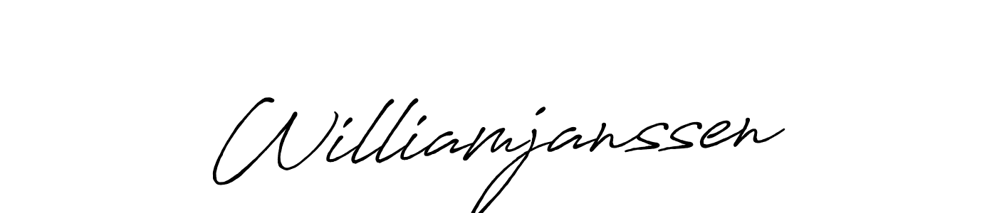 Make a beautiful signature design for name Williamjanssen. Use this online signature maker to create a handwritten signature for free. Williamjanssen signature style 7 images and pictures png