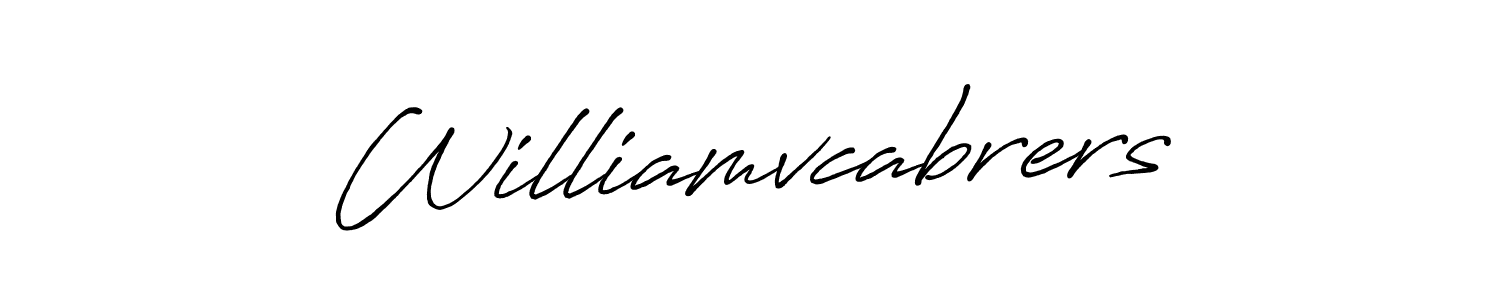 Once you've used our free online signature maker to create your best signature Antro_Vectra_Bolder style, it's time to enjoy all of the benefits that Williamvcabrers name signing documents. Williamvcabrers signature style 7 images and pictures png