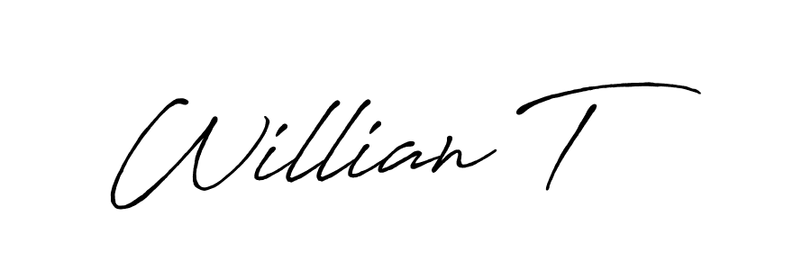 This is the best signature style for the Willian T name. Also you like these signature font (Antro_Vectra_Bolder). Mix name signature. Willian T signature style 7 images and pictures png