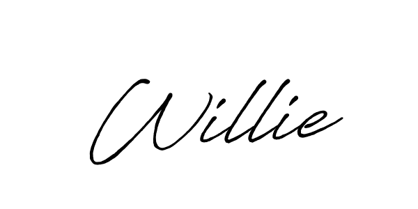 How to make Willie signature? Antro_Vectra_Bolder is a professional autograph style. Create handwritten signature for Willie name. Willie signature style 7 images and pictures png