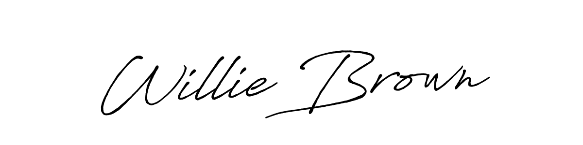 The best way (Antro_Vectra_Bolder) to make a short signature is to pick only two or three words in your name. The name Willie Brown include a total of six letters. For converting this name. Willie Brown signature style 7 images and pictures png