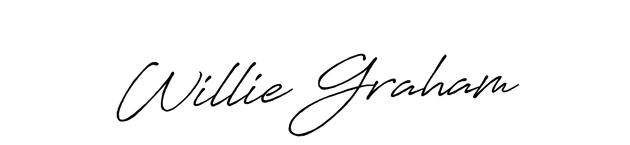 Willie Graham stylish signature style. Best Handwritten Sign (Antro_Vectra_Bolder) for my name. Handwritten Signature Collection Ideas for my name Willie Graham. Willie Graham signature style 7 images and pictures png
