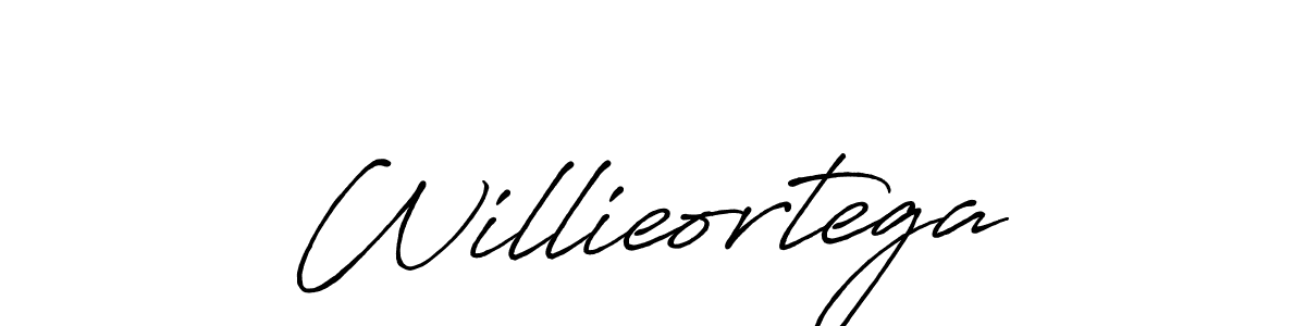 Willieortega stylish signature style. Best Handwritten Sign (Antro_Vectra_Bolder) for my name. Handwritten Signature Collection Ideas for my name Willieortega. Willieortega signature style 7 images and pictures png