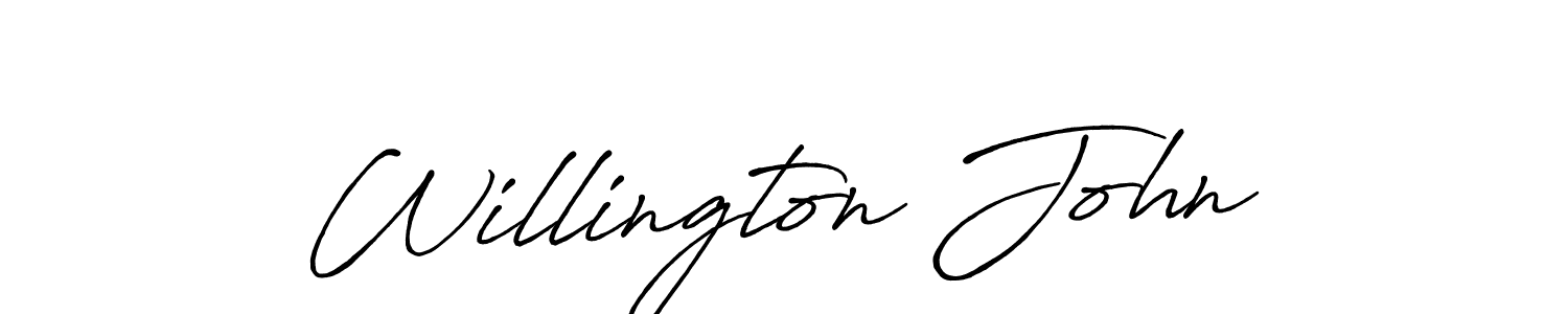 Antro_Vectra_Bolder is a professional signature style that is perfect for those who want to add a touch of class to their signature. It is also a great choice for those who want to make their signature more unique. Get Willington John name to fancy signature for free. Willington John signature style 7 images and pictures png