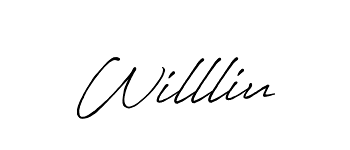 Make a beautiful signature design for name Willliu. Use this online signature maker to create a handwritten signature for free. Willliu signature style 7 images and pictures png