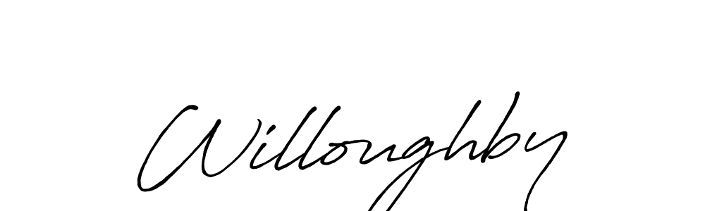 Make a beautiful signature design for name Willoughby. Use this online signature maker to create a handwritten signature for free. Willoughby signature style 7 images and pictures png