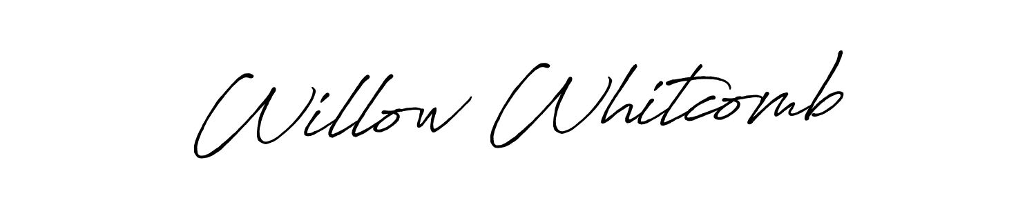 Antro_Vectra_Bolder is a professional signature style that is perfect for those who want to add a touch of class to their signature. It is also a great choice for those who want to make their signature more unique. Get Willow Whitcomb name to fancy signature for free. Willow Whitcomb signature style 7 images and pictures png