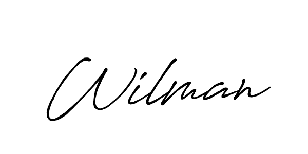 Create a beautiful signature design for name Wilman. With this signature (Antro_Vectra_Bolder) fonts, you can make a handwritten signature for free. Wilman signature style 7 images and pictures png