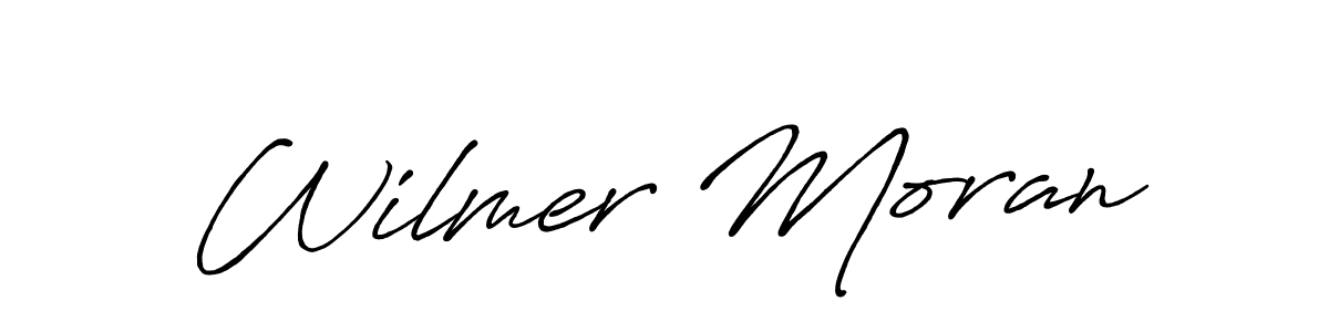 Design your own signature with our free online signature maker. With this signature software, you can create a handwritten (Antro_Vectra_Bolder) signature for name Wilmer Moran. Wilmer Moran signature style 7 images and pictures png