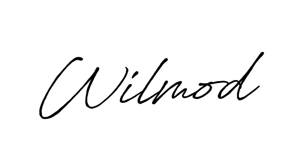 Use a signature maker to create a handwritten signature online. With this signature software, you can design (Antro_Vectra_Bolder) your own signature for name Wilmod. Wilmod signature style 7 images and pictures png