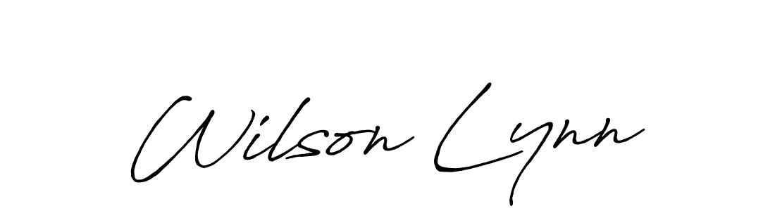 Make a beautiful signature design for name Wilson Lynn. With this signature (Antro_Vectra_Bolder) style, you can create a handwritten signature for free. Wilson Lynn signature style 7 images and pictures png