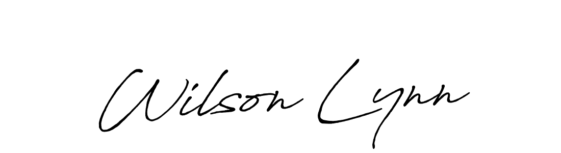 Make a beautiful signature design for name Wilson Lynn. With this signature (Antro_Vectra_Bolder) style, you can create a handwritten signature for free. Wilson Lynn signature style 7 images and pictures png