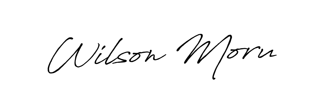 How to Draw Wilson Moru signature style? Antro_Vectra_Bolder is a latest design signature styles for name Wilson Moru. Wilson Moru signature style 7 images and pictures png