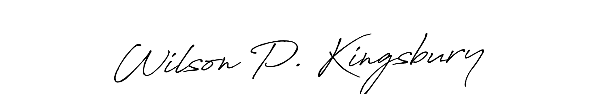 How to make Wilson P. Kingsbury signature? Antro_Vectra_Bolder is a professional autograph style. Create handwritten signature for Wilson P. Kingsbury name. Wilson P. Kingsbury signature style 7 images and pictures png