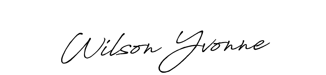 Design your own signature with our free online signature maker. With this signature software, you can create a handwritten (Antro_Vectra_Bolder) signature for name Wilson Yvonne. Wilson Yvonne signature style 7 images and pictures png
