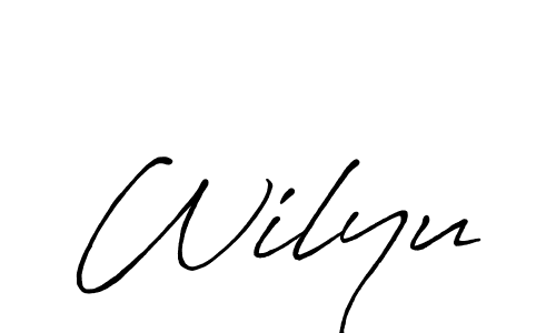 Also You can easily find your signature by using the search form. We will create Wilyu name handwritten signature images for you free of cost using Antro_Vectra_Bolder sign style. Wilyu signature style 7 images and pictures png