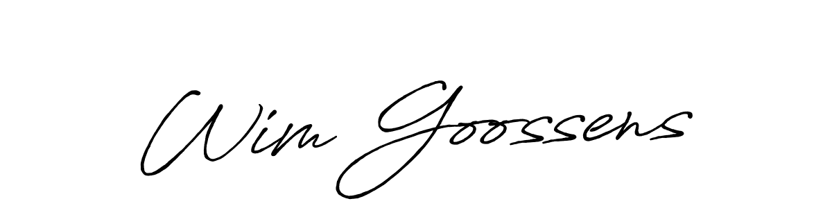 Also we have Wim Goossens name is the best signature style. Create professional handwritten signature collection using Antro_Vectra_Bolder autograph style. Wim Goossens signature style 7 images and pictures png