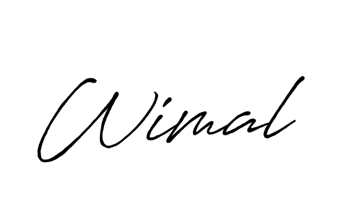 How to make Wimal name signature. Use Antro_Vectra_Bolder style for creating short signs online. This is the latest handwritten sign. Wimal signature style 7 images and pictures png