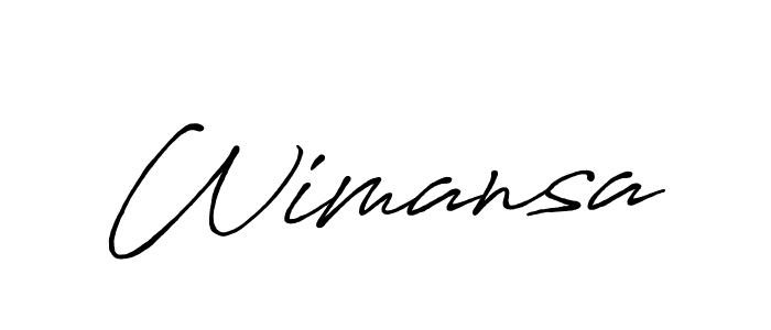 Once you've used our free online signature maker to create your best signature Antro_Vectra_Bolder style, it's time to enjoy all of the benefits that Wimansa name signing documents. Wimansa signature style 7 images and pictures png
