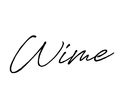 if you are searching for the best signature style for your name Wime. so please give up your signature search. here we have designed multiple signature styles  using Antro_Vectra_Bolder. Wime signature style 7 images and pictures png