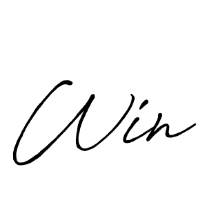 Make a beautiful signature design for name Win. With this signature (Antro_Vectra_Bolder) style, you can create a handwritten signature for free. Win signature style 7 images and pictures png