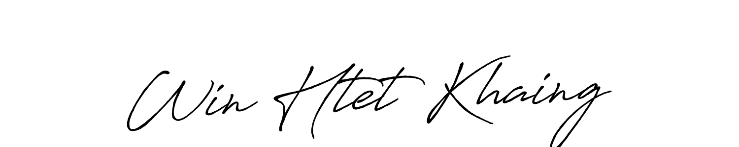 Similarly Antro_Vectra_Bolder is the best handwritten signature design. Signature creator online .You can use it as an online autograph creator for name Win Htet Khaing. Win Htet Khaing signature style 7 images and pictures png