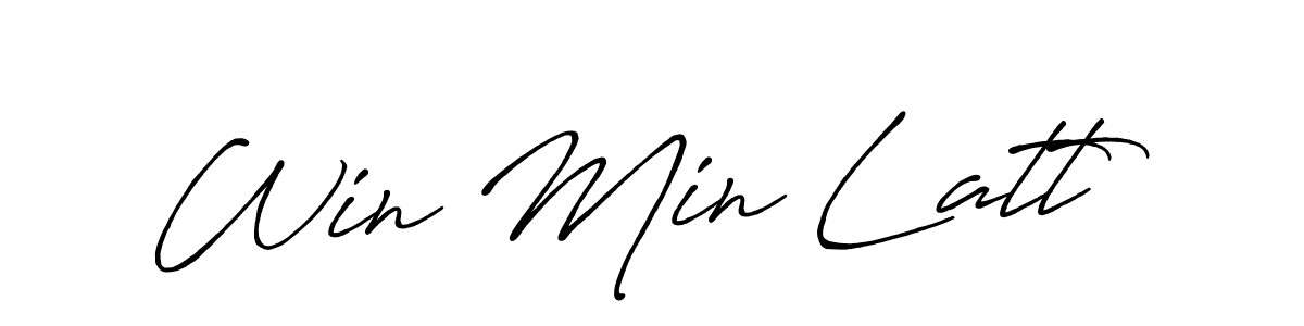 Make a beautiful signature design for name Win Min Latt. Use this online signature maker to create a handwritten signature for free. Win Min Latt signature style 7 images and pictures png