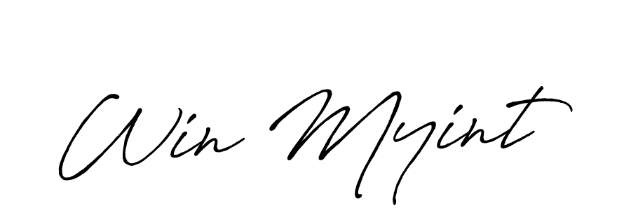 The best way (Antro_Vectra_Bolder) to make a short signature is to pick only two or three words in your name. The name Win Myint include a total of six letters. For converting this name. Win Myint signature style 7 images and pictures png