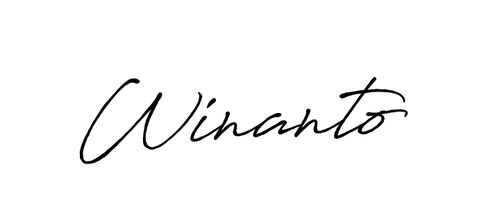 Make a beautiful signature design for name Winanto. Use this online signature maker to create a handwritten signature for free. Winanto signature style 7 images and pictures png