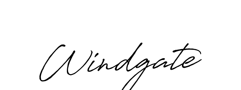 Make a beautiful signature design for name Windgate. With this signature (Antro_Vectra_Bolder) style, you can create a handwritten signature for free. Windgate signature style 7 images and pictures png